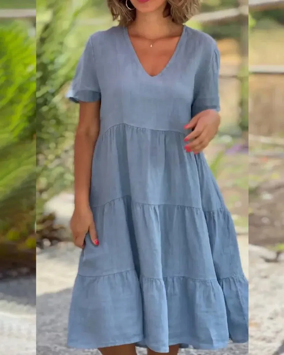 Fritha - Cool Breathable Comfort Woman's Midi Dress