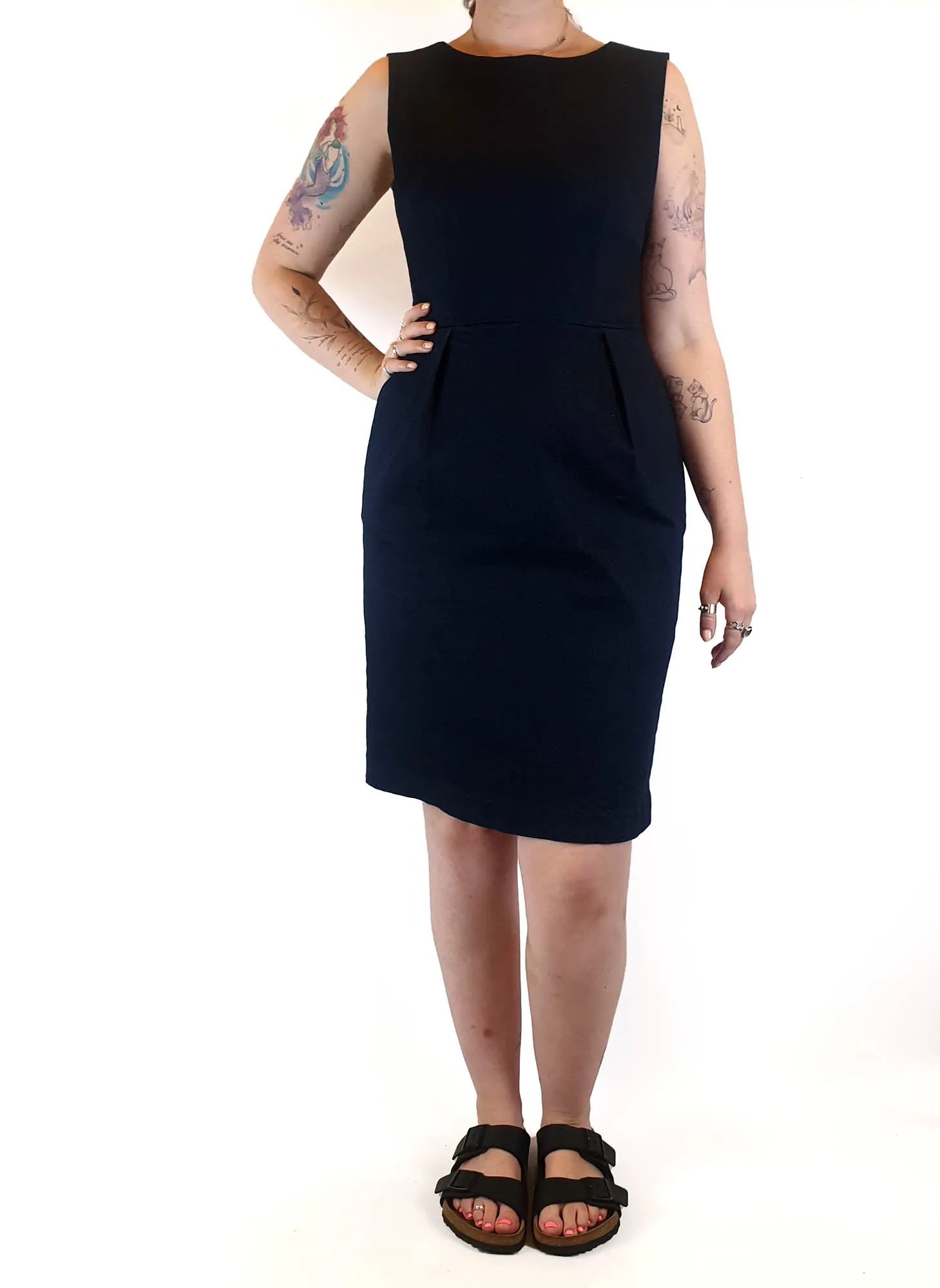 Frock Me Out sleeveless denim dress size 14 (small fit, best fits 12-small 14)