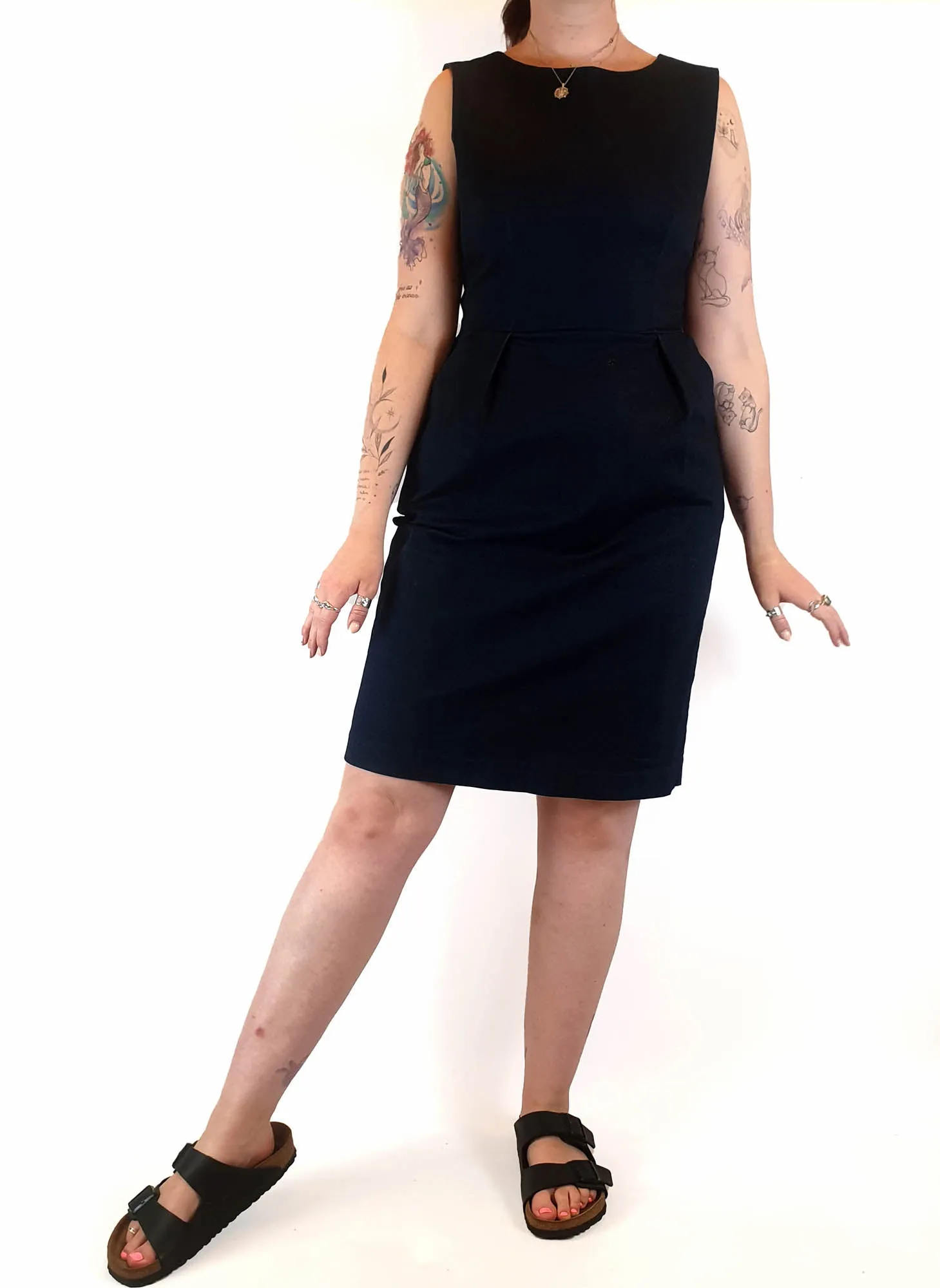 Frock Me Out sleeveless denim dress size 14 (small fit, best fits 12-small 14)