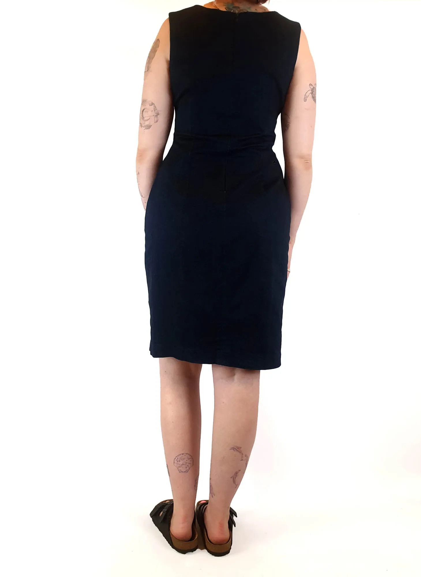 Frock Me Out sleeveless denim dress size 14 (small fit, best fits 12-small 14)