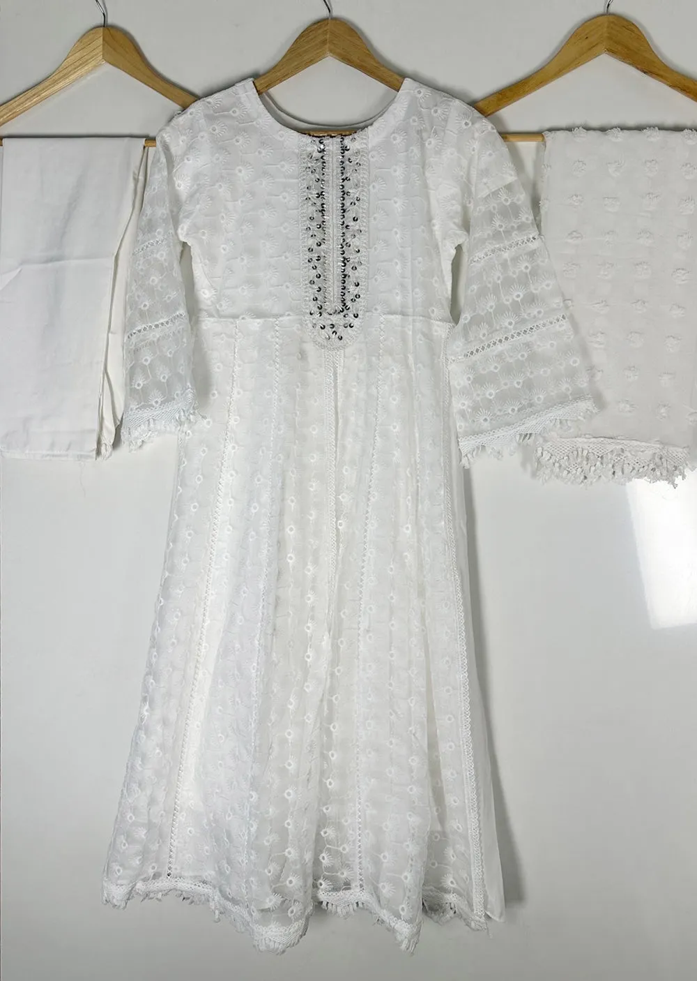FZND-05 - Readymade - Fiza Net Frock Collection 2025