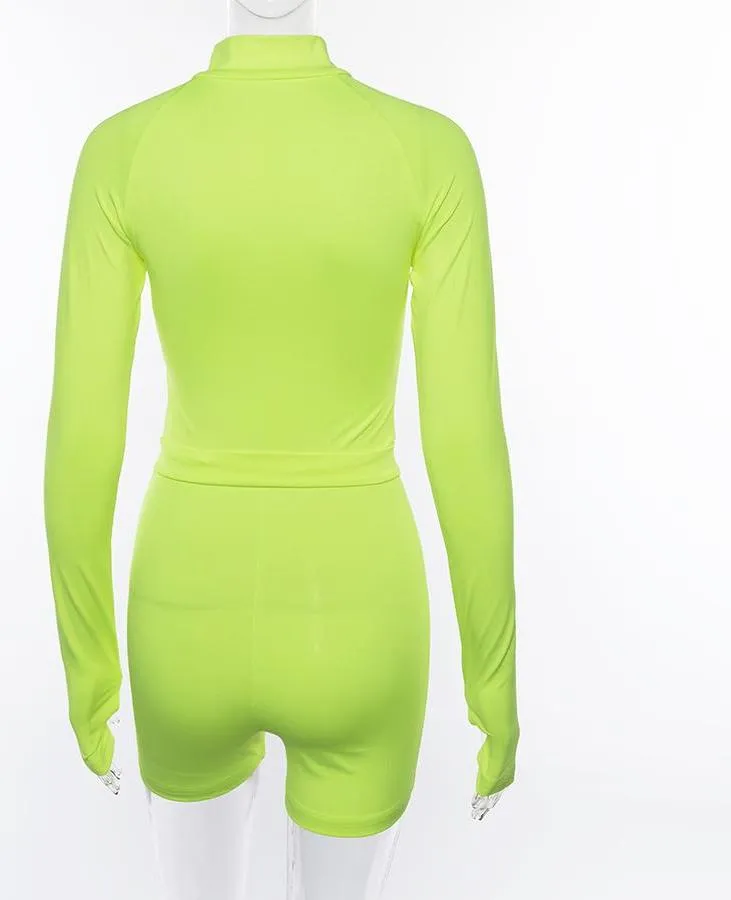 Go-Mode Neon Utility Playsuit