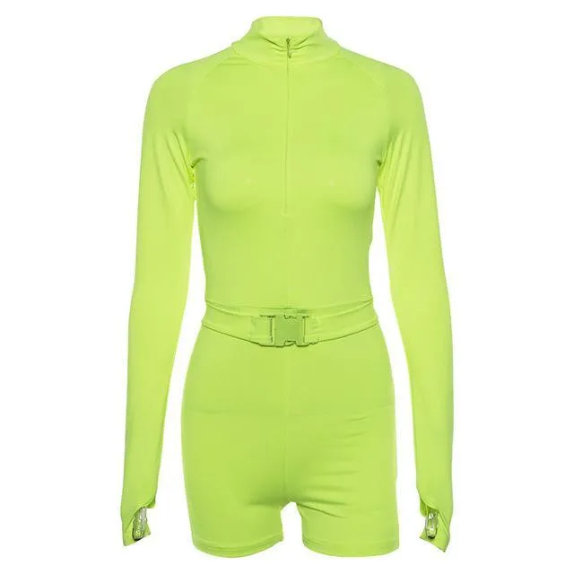 Go-Mode Neon Utility Playsuit