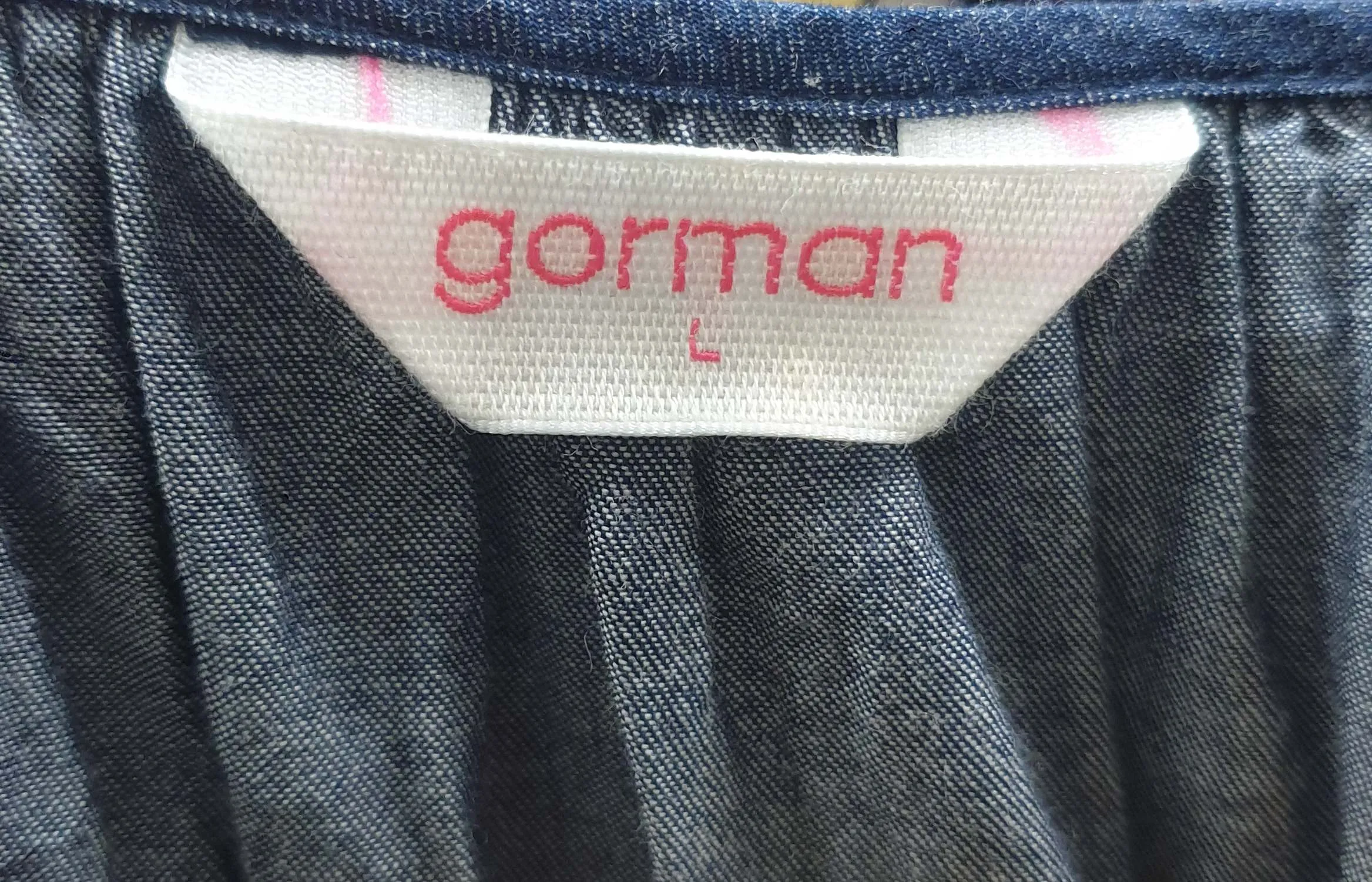 Gorman denim tiered maxi dress size L