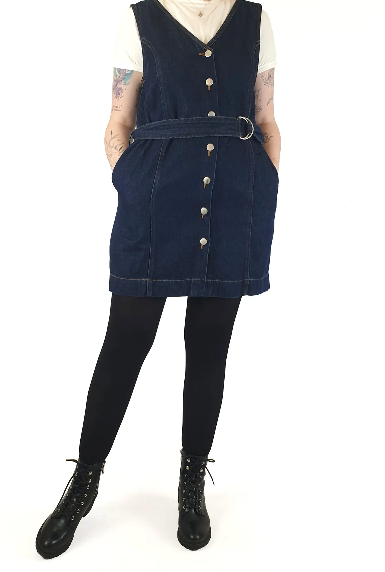 Gorman sleeveless denim dress size 14 (best fits 12-14)