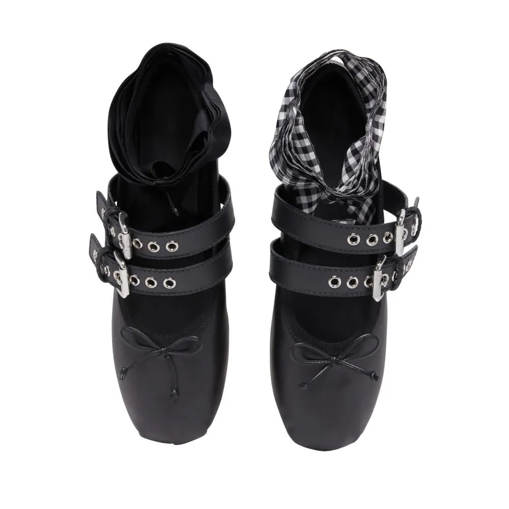Gothic Punk Ballet Flats