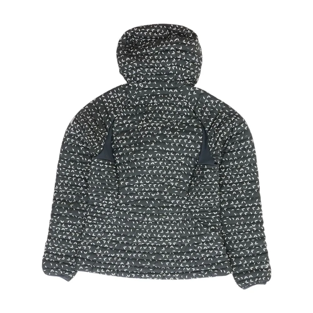 Gray Geometric Puffer Coat