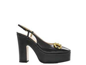 Gucci Women's Black & Chain Platform Shoe 723837  -  50% OFF