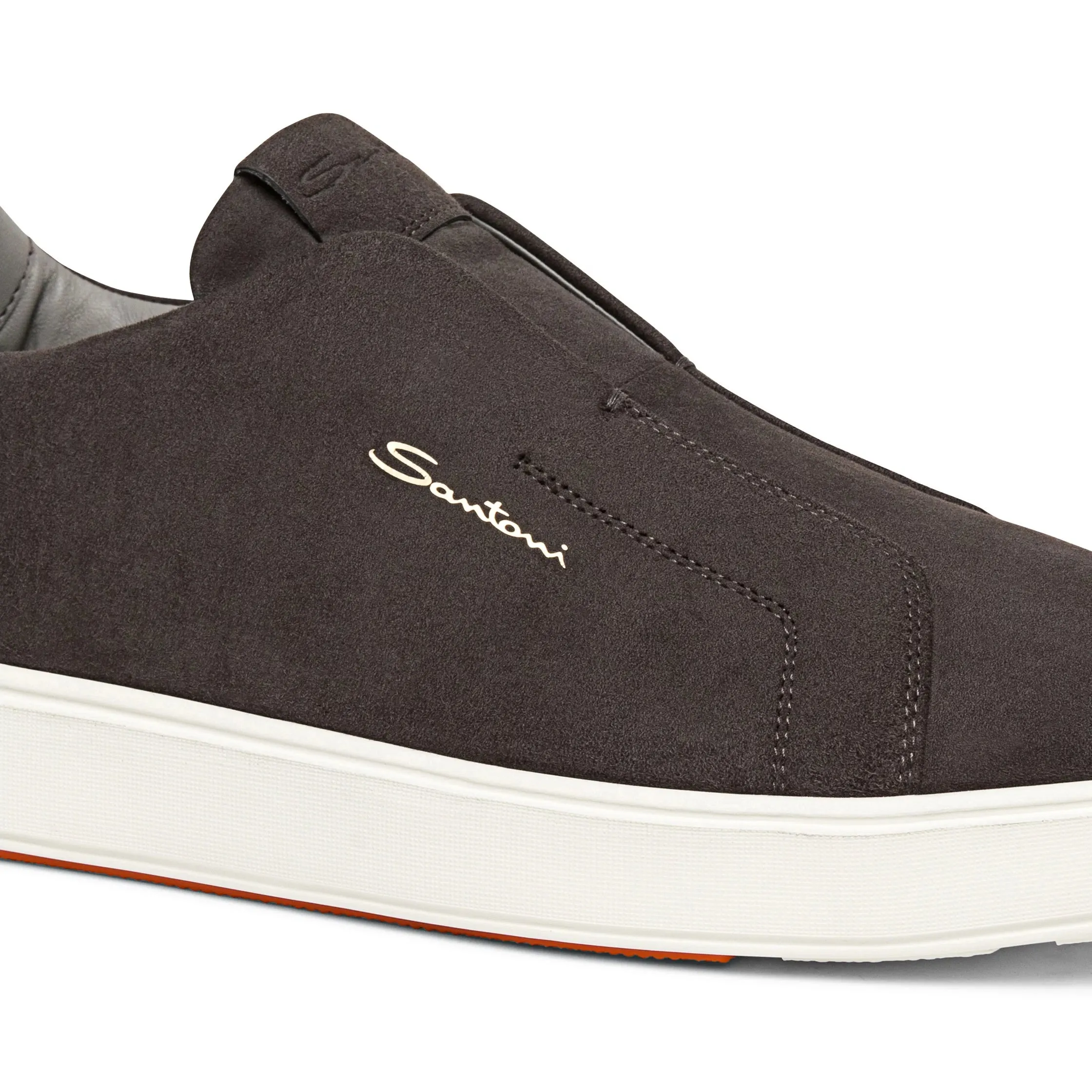 Gyan Slip Sneaker - Grey Suede