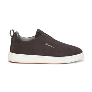 Gyan Slip Sneaker - Grey Suede