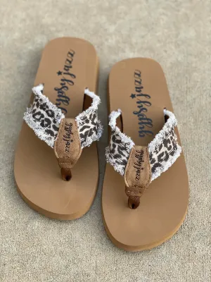 Gypsy Jazz Flip Flop Sandal - Brown Leopard - Restocked!!!