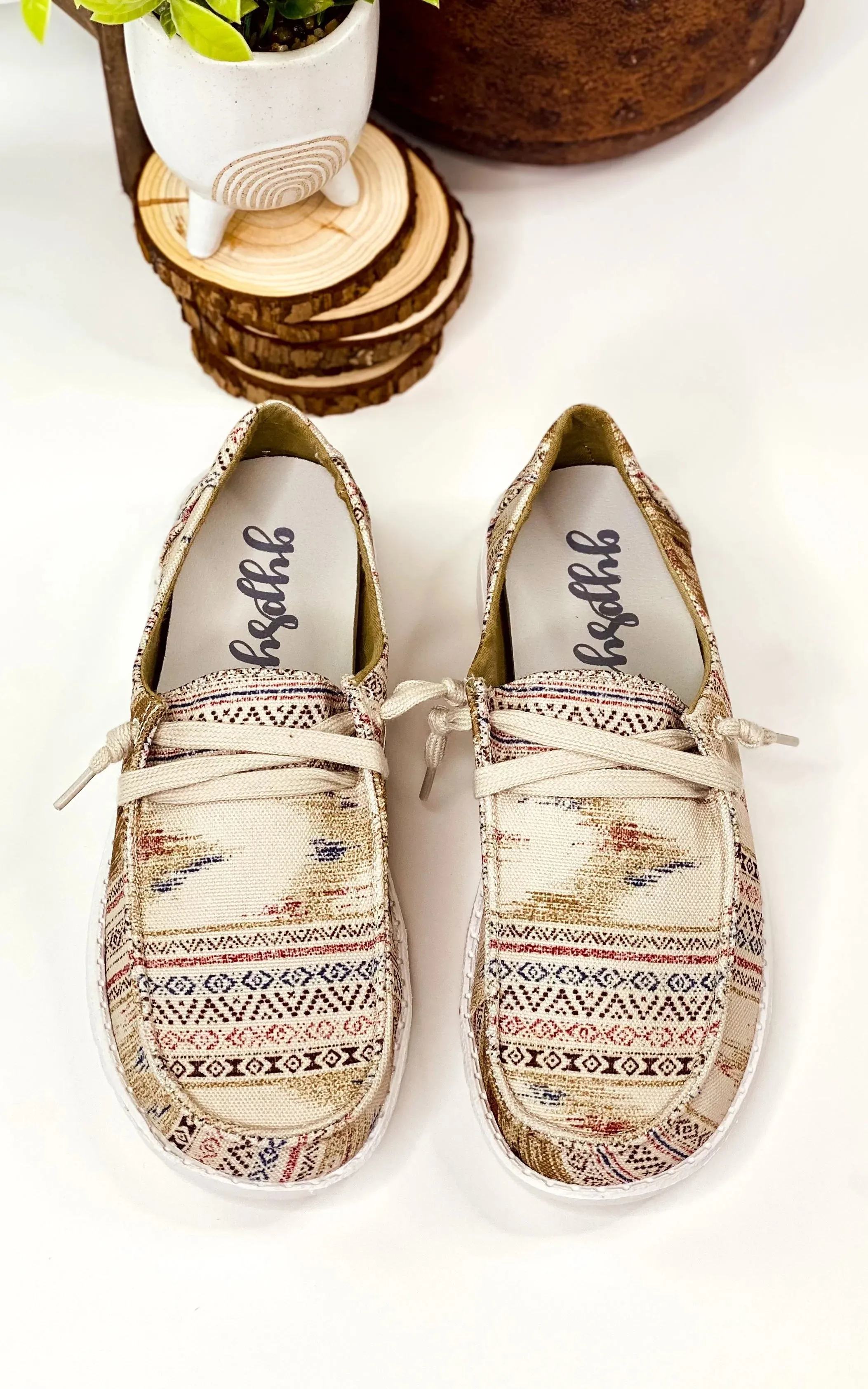 Gypsy Jazz Hip Canvas Slip On Shoe