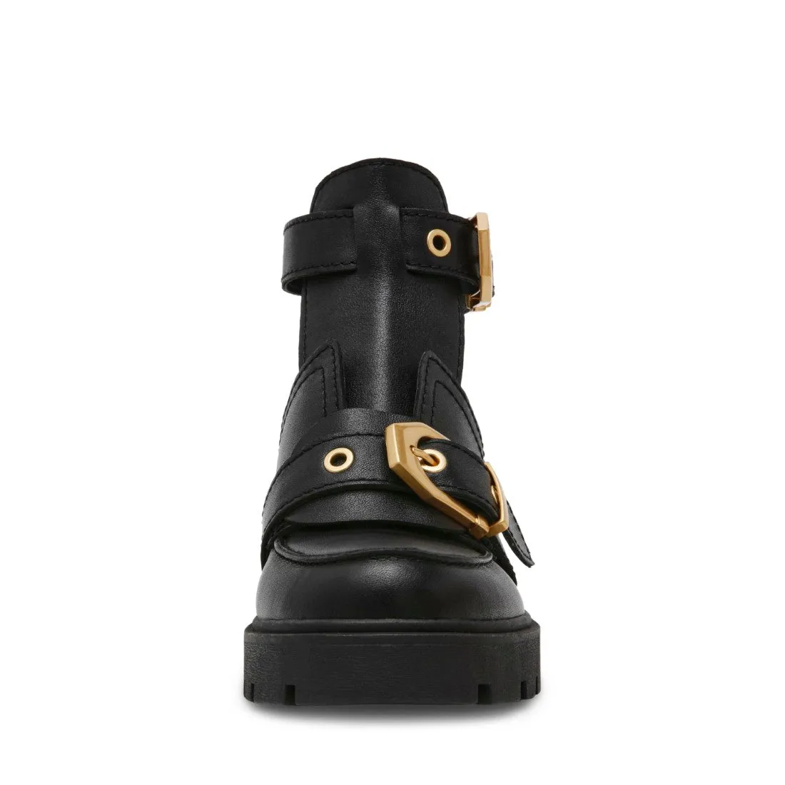 HARLOWS BLACK LEATHER