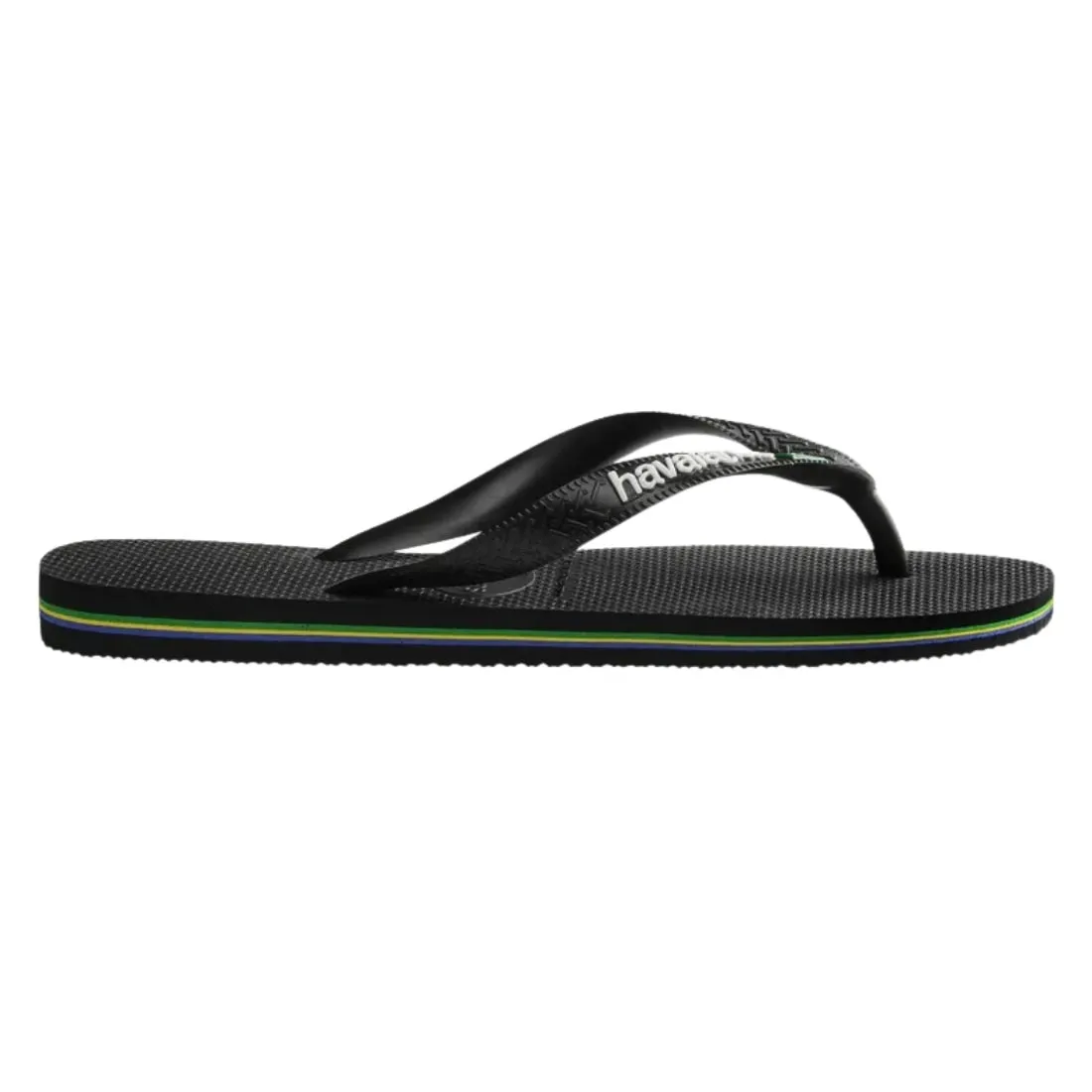 Havaianas Brasil Logo Flip Flop - Black/Black