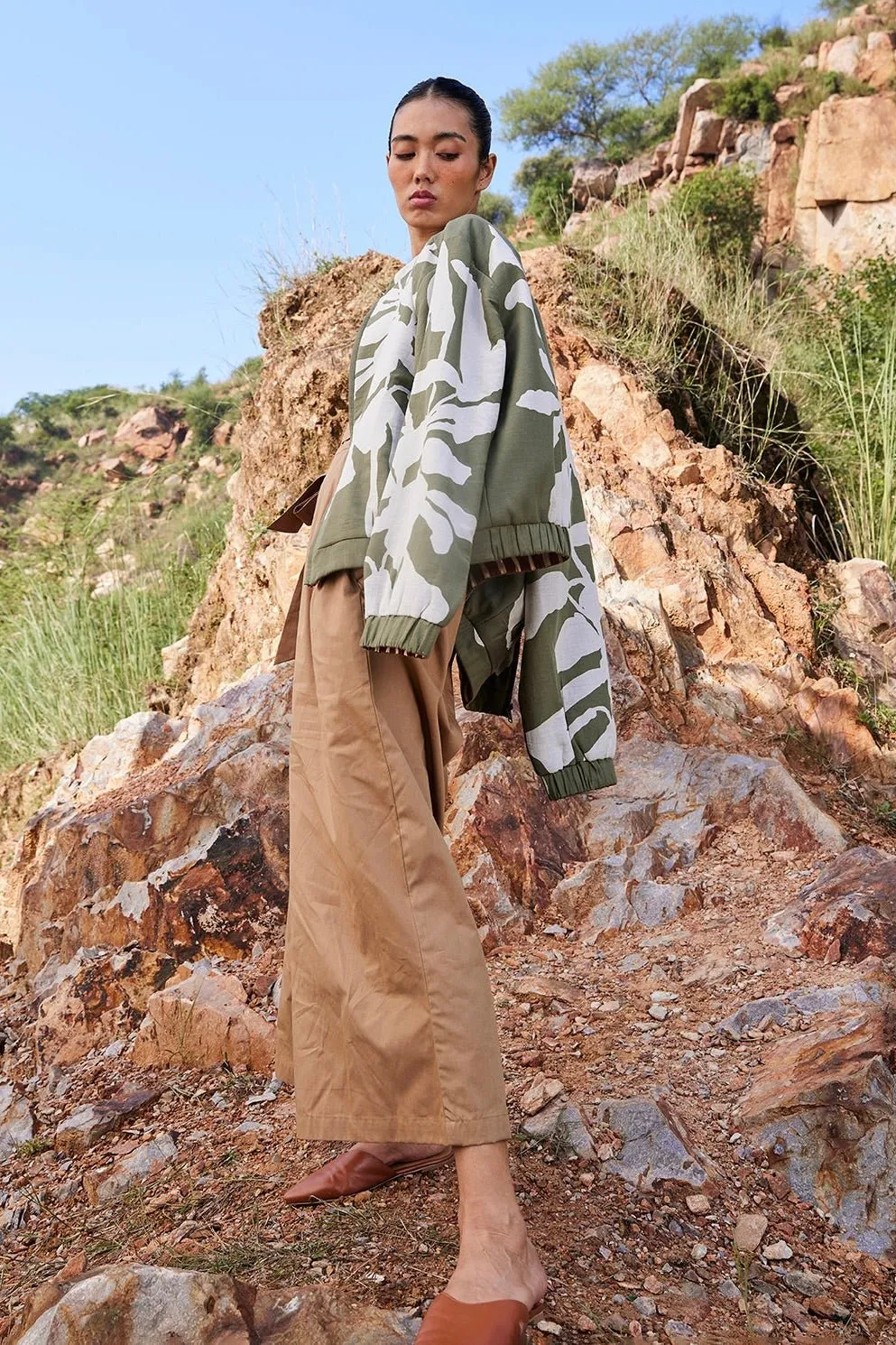 Haze Beneath Reversible Bomber Jacket