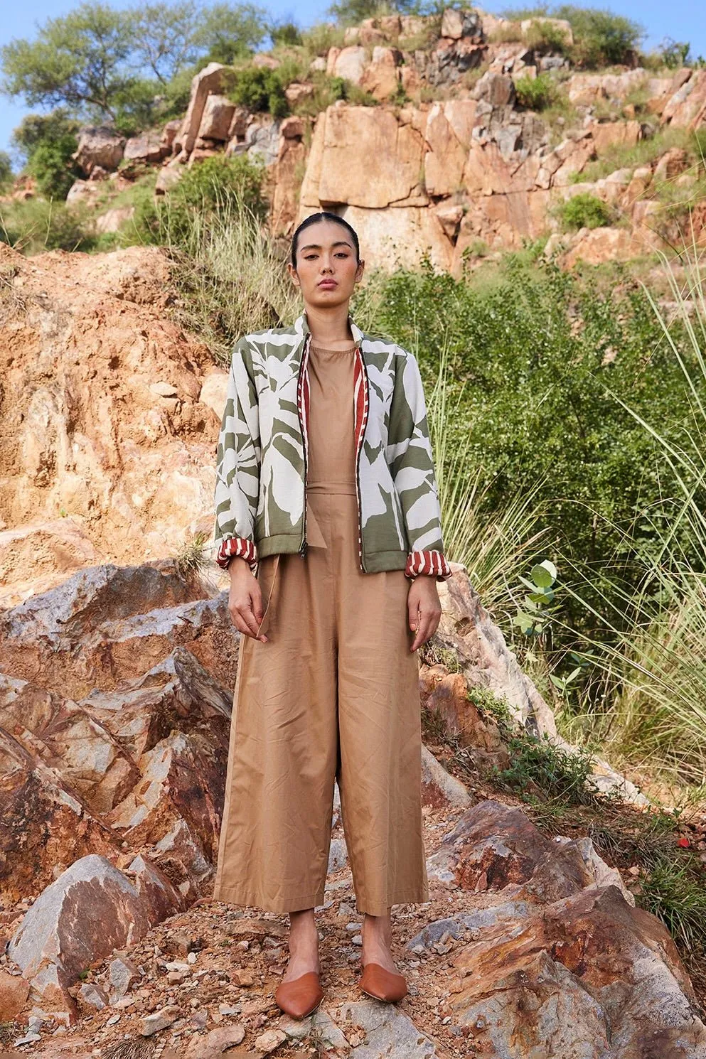 Haze Beneath Reversible Bomber Jacket