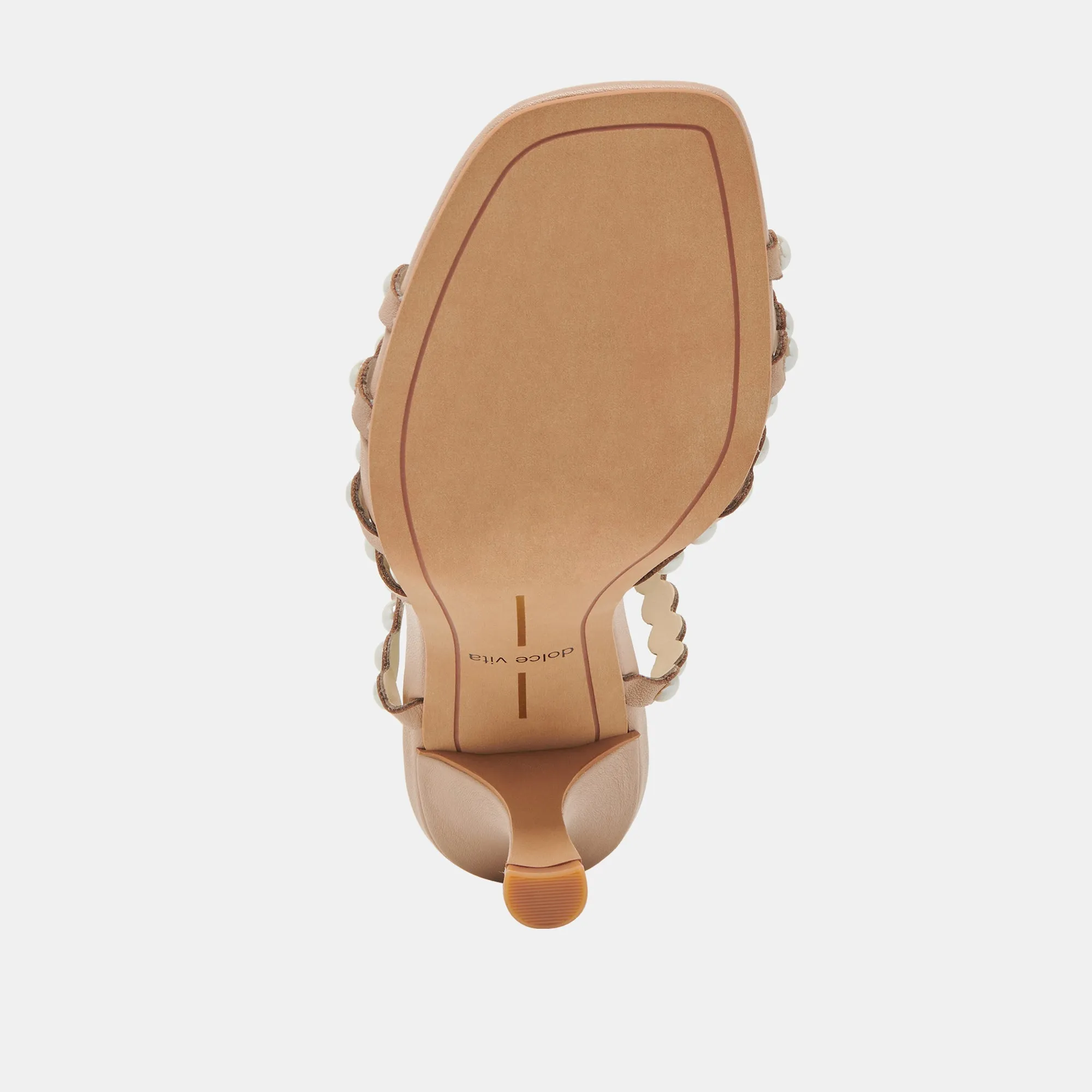HELLEN PEARL HEELS LT BLUSH LEATHER