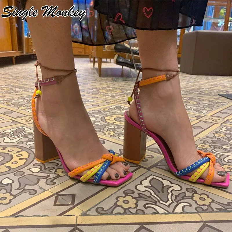 High Heels Rome Sandals Women Shoes Party Dress Slippers Designer 2023 Summer New Fad Pumps Shoes Slides Wedding Mujer Zapatos