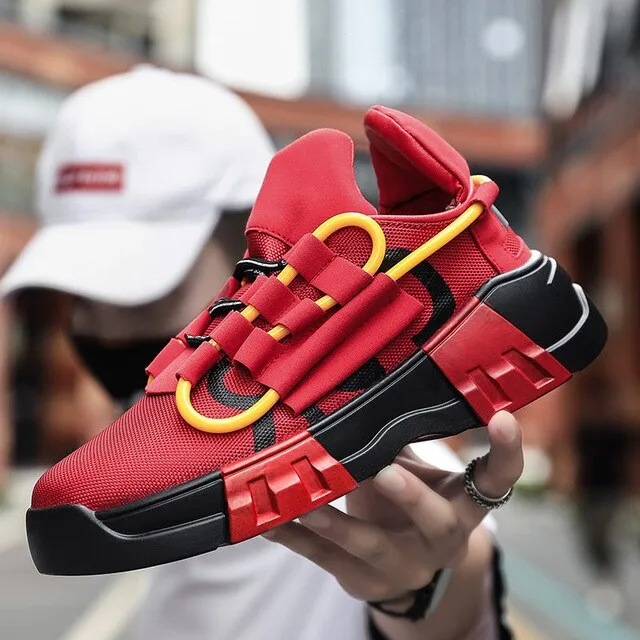 High Quality Men Running Shoes  Hot Sale Thick Bottom Trend Sneakers Men Shoes Outdoor Non-slip Breathable Walking Shoes