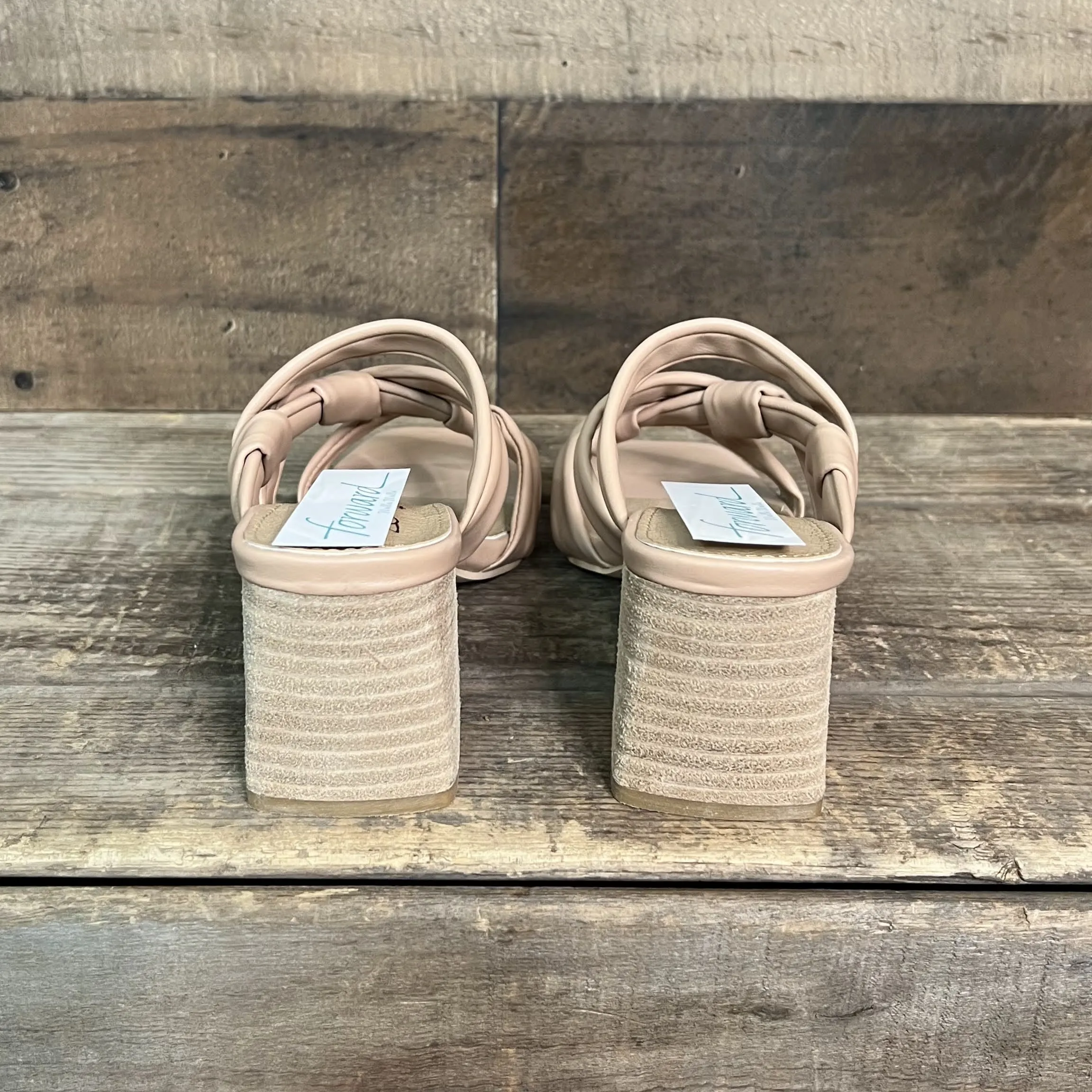 Holli Block Heel Nude