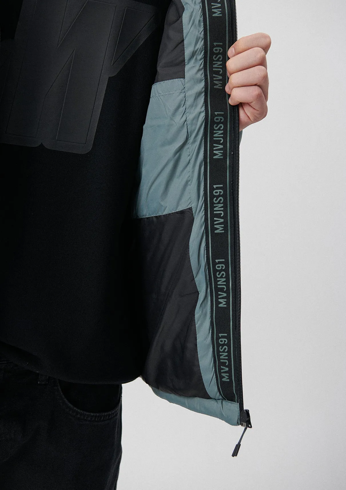 Hooded Green Puffer Jacket