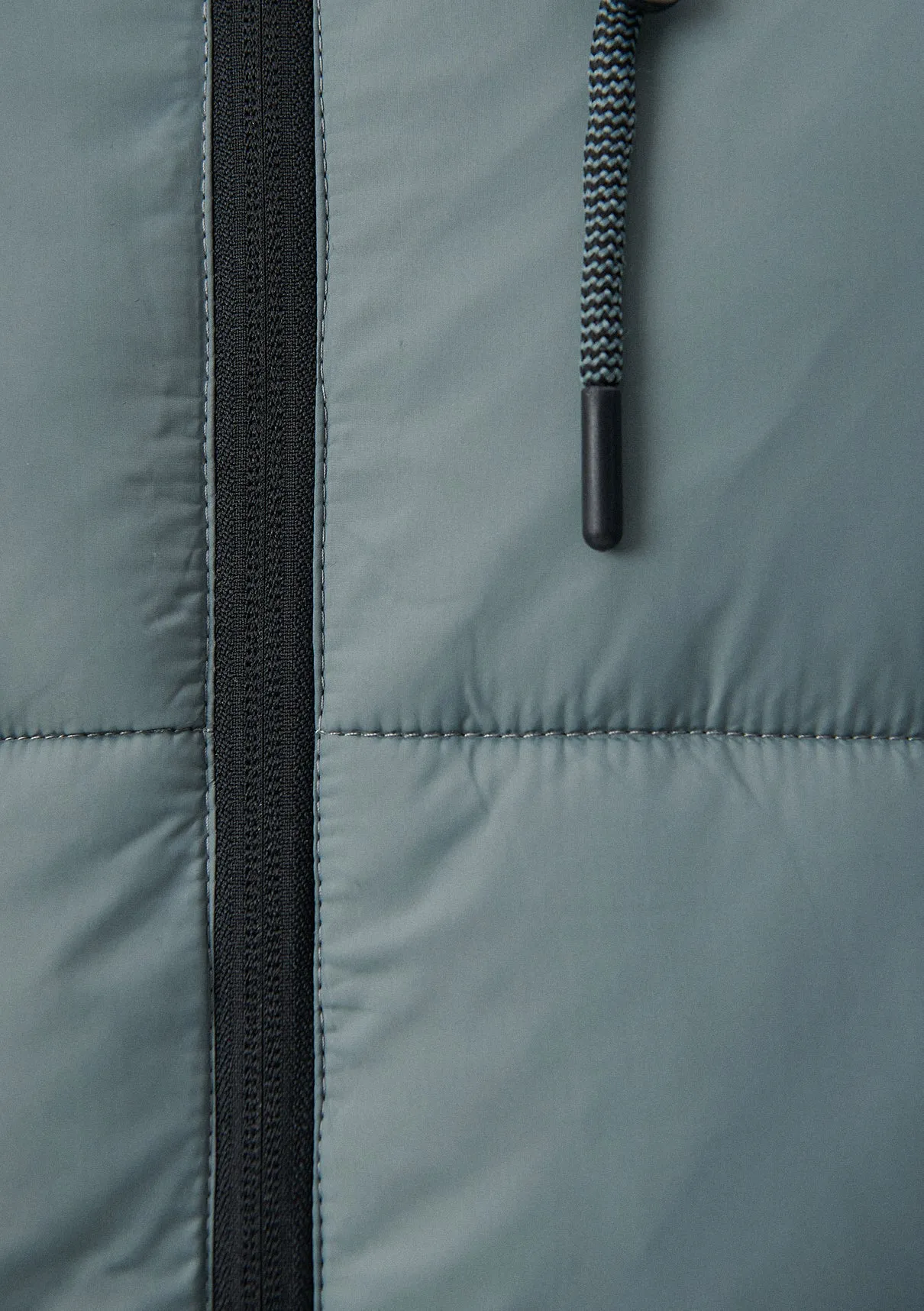 Hooded Green Puffer Jacket