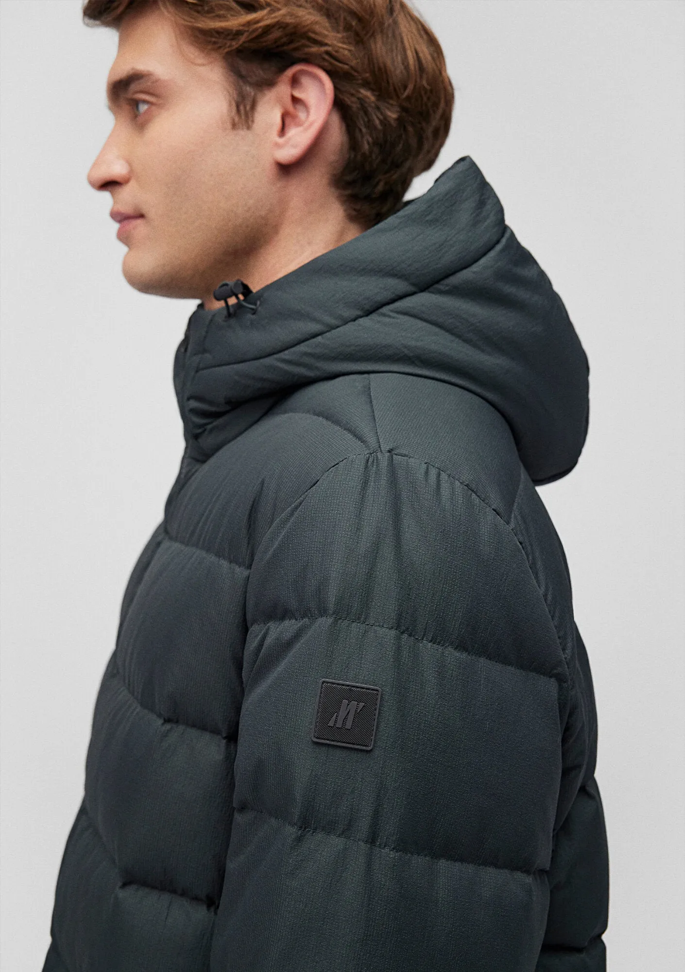 Hooded Green Puffer Jacket