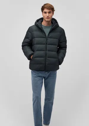Hooded Green Puffer Jacket