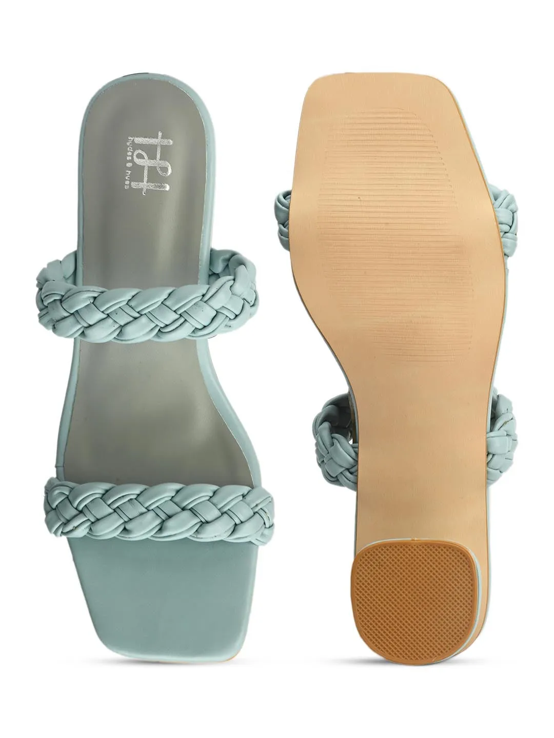 Hydes N Hues Powder Blue Block Heels