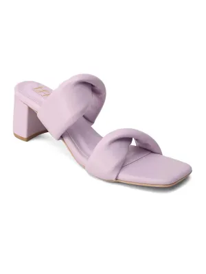 Hydes N Hues Twisted Upper Violet Block Heels