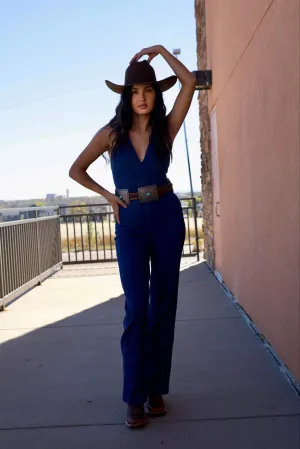 Irma Dark Denim Jumpsuit
