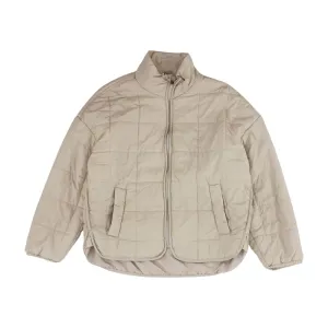 Ivory Solid Puffer Jacket