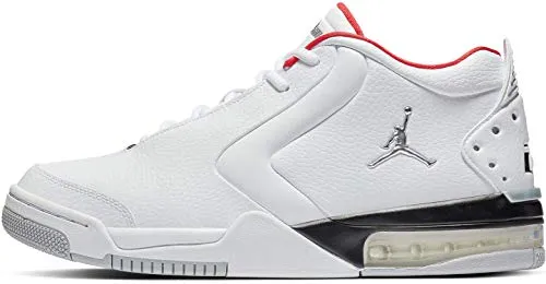Jordan Air Big Fund, White / Metallic Silver-black, 9