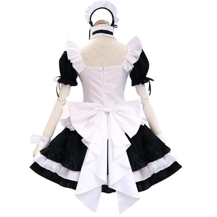 Kawaii Bow Black White Maid outfit