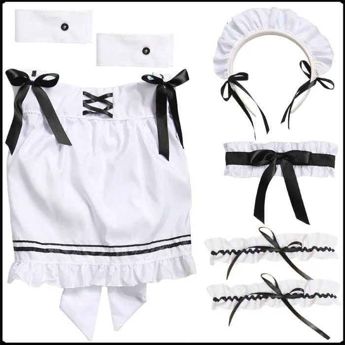 Kawaii Bow Black White Maid outfit