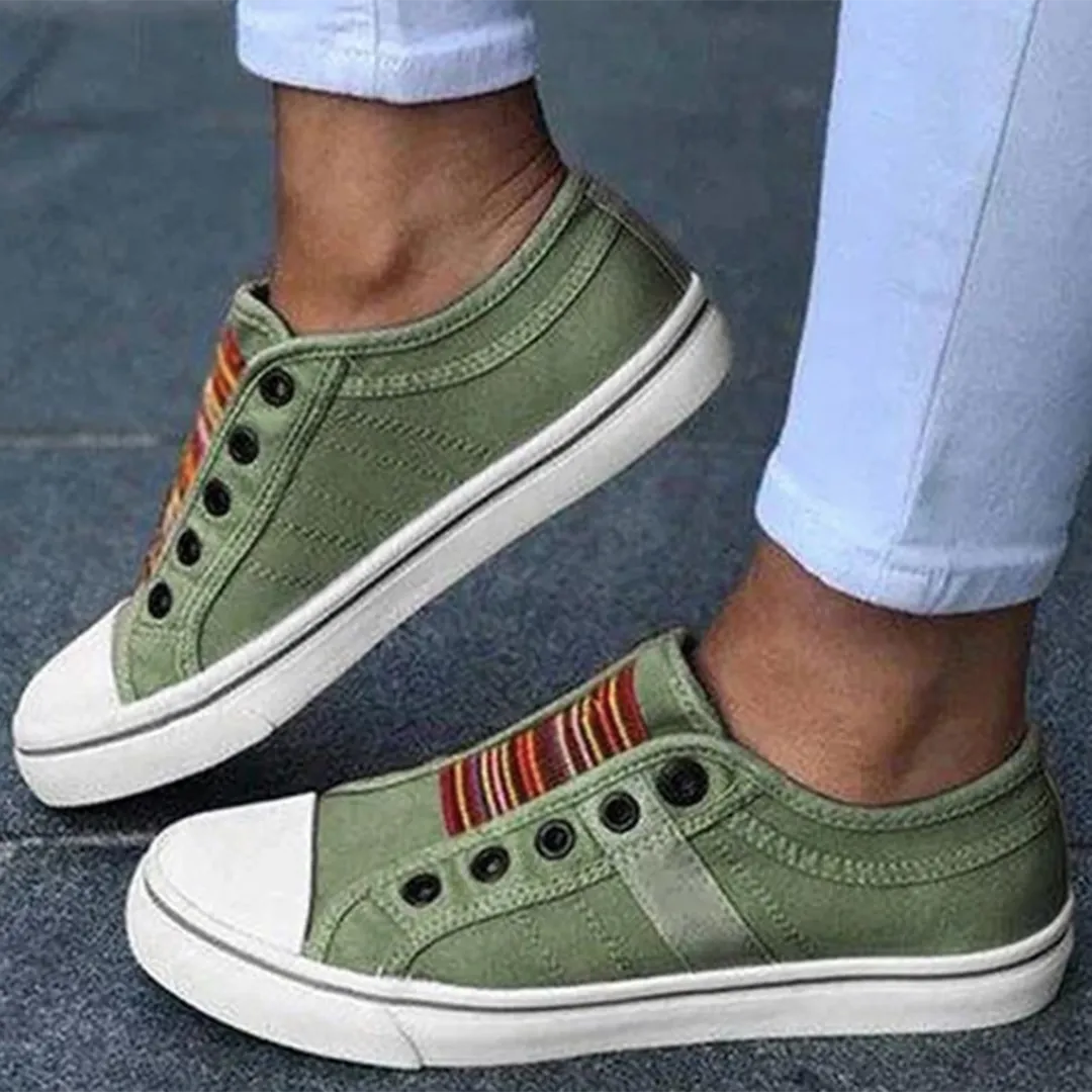 Keira® | Women's Casual Leather Slip-On Sneakers