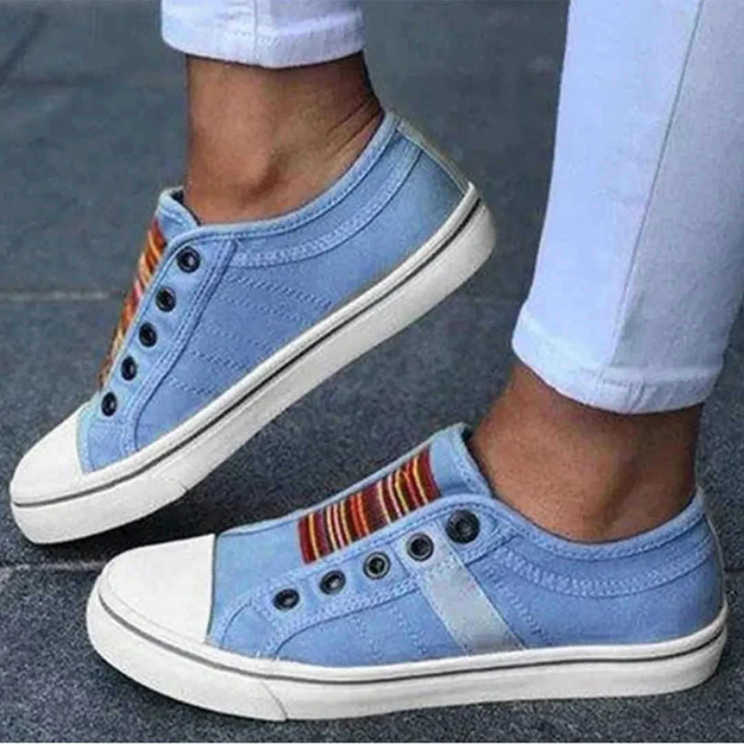 Keira® | Women's Casual Leather Slip-On Sneakers