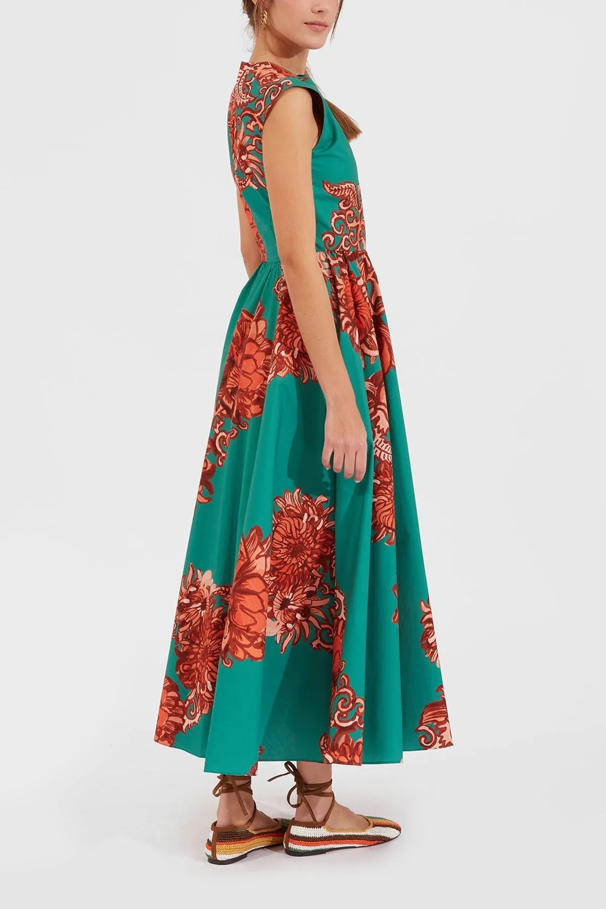 Keyhole Dress in Anemone Ghirlanda