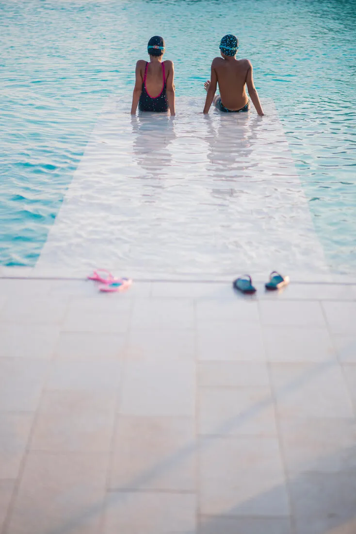 Kids Pool Flip-flops- Tonga 500 Print- Beach