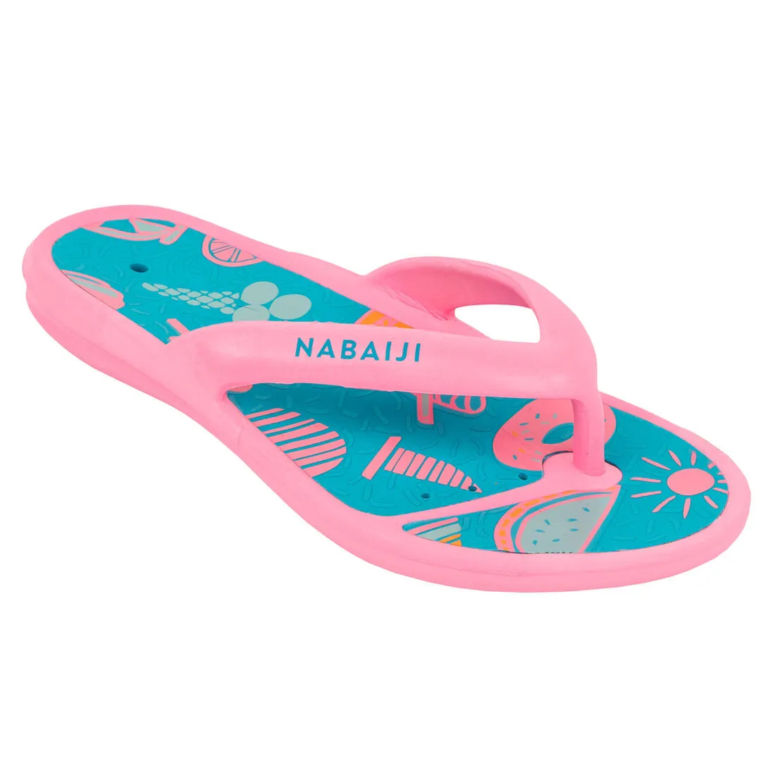 Kids Pool Flip-flops- Tonga 500 Print- Beach
