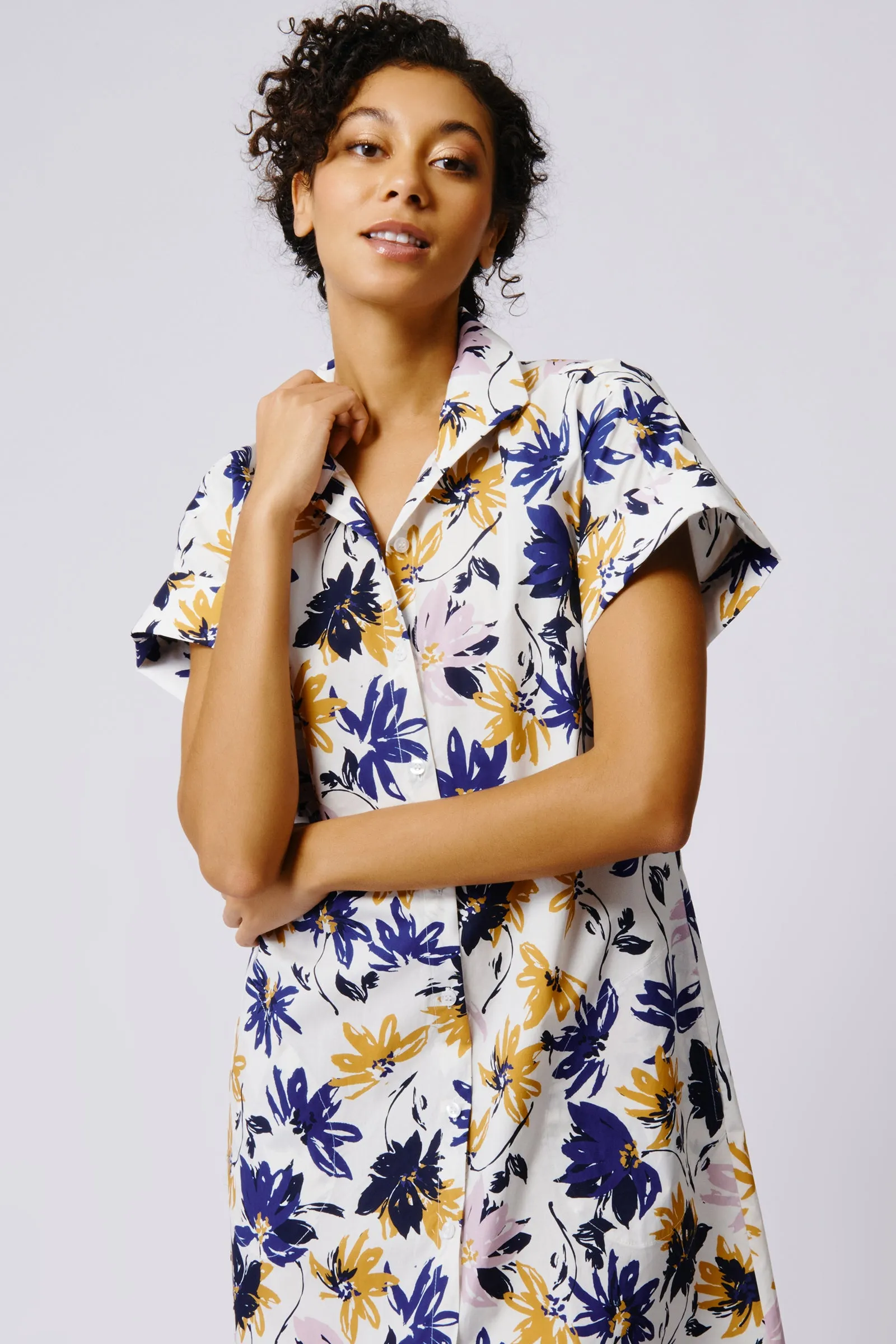 Kimono Dress - Lavender Floral