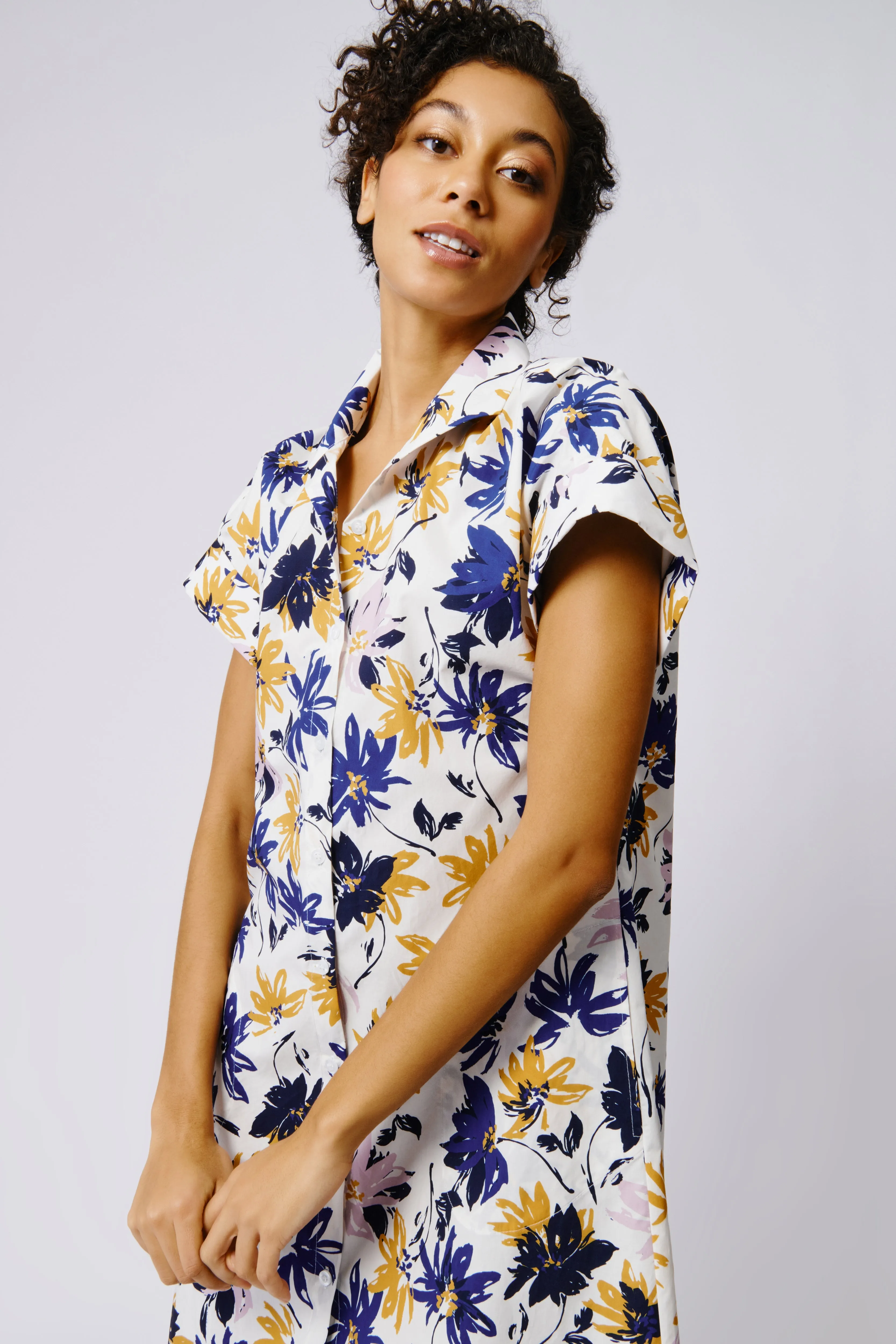 Kimono Dress - Lavender Floral