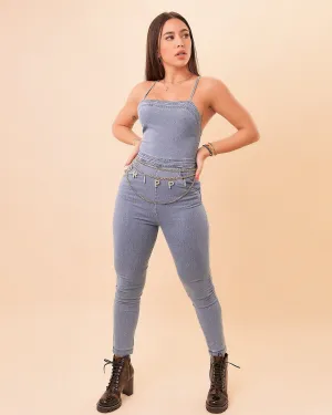 Kinky Denim Jumpsuit
