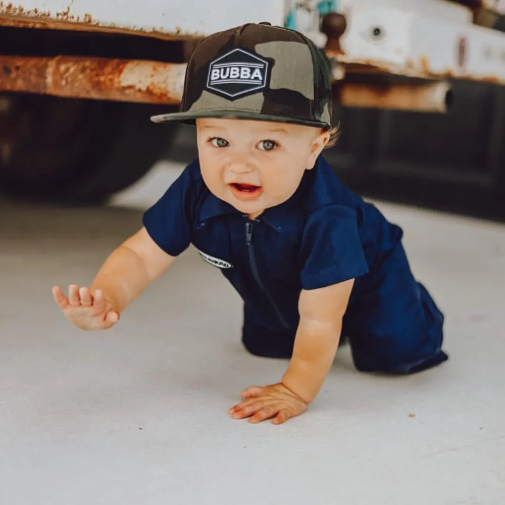 Knuckleheads  Infant and Toddler Navy Mechanic Coverall