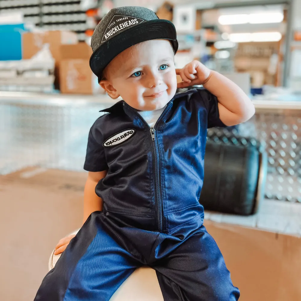Knuckleheads  Infant and Toddler Navy Mechanic Coverall