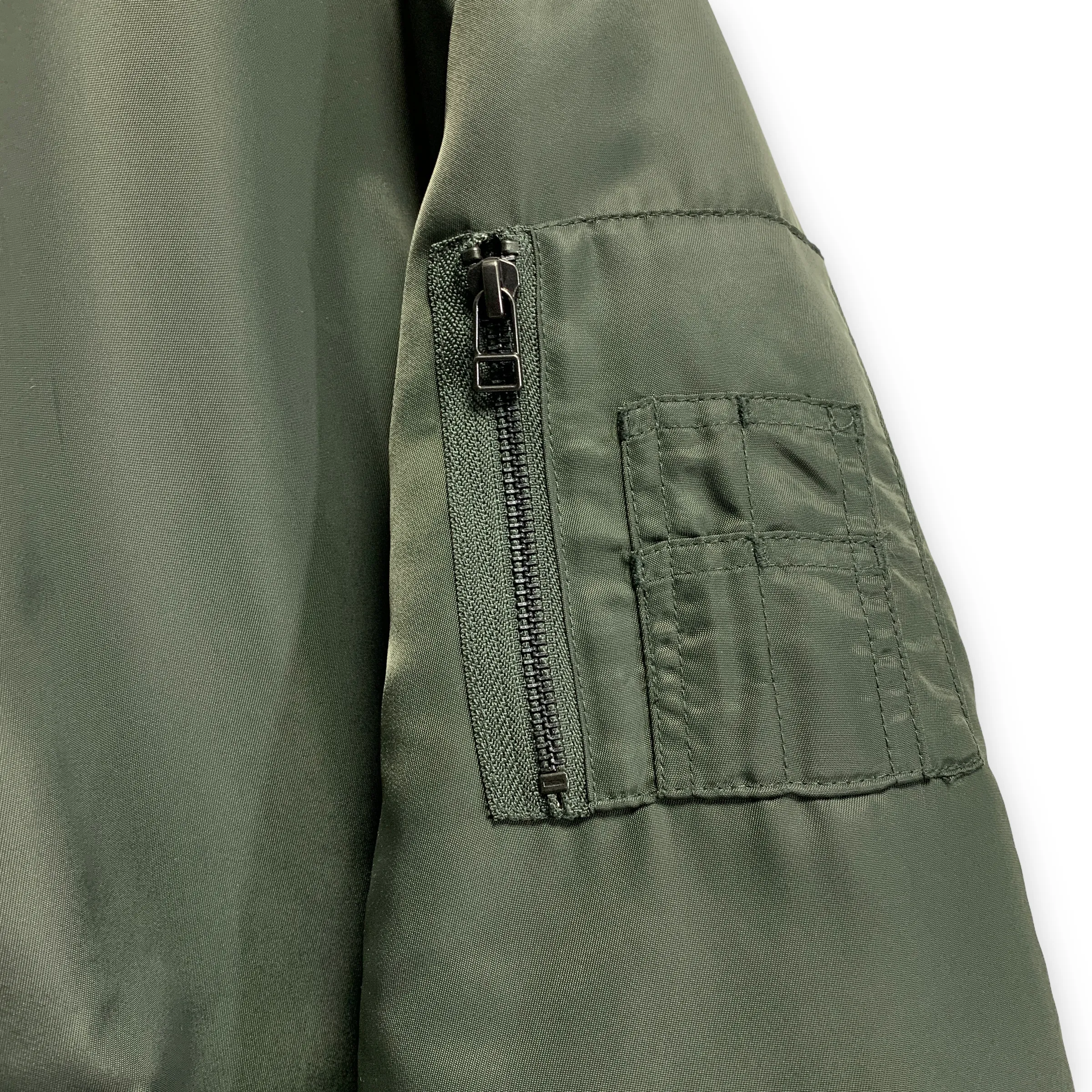 [L] Number Nine Logo MA-1 Bomber Jacket Olive
