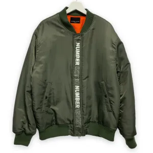 [L] Number Nine Logo MA-1 Bomber Jacket Olive