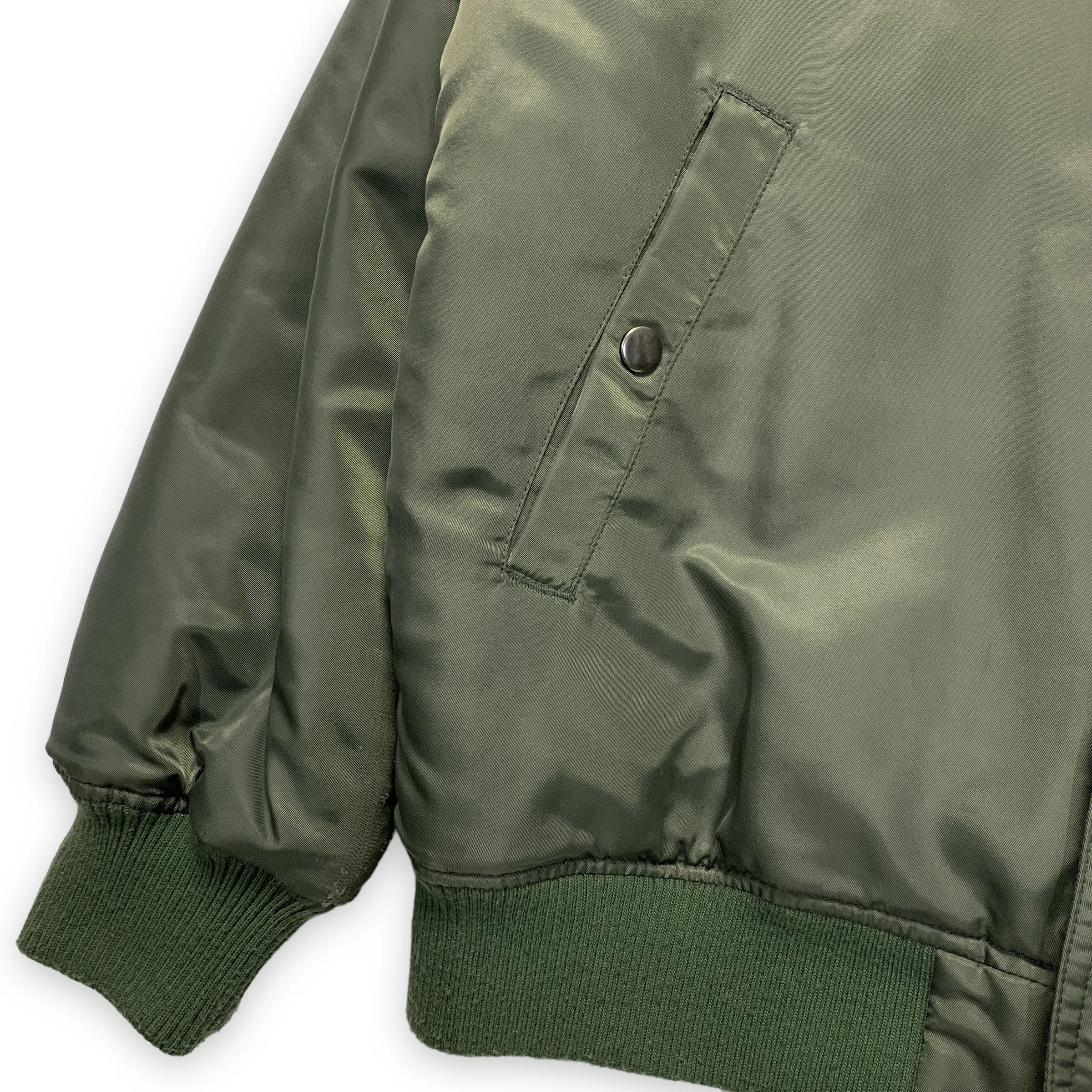 [L] Number Nine Logo MA-1 Bomber Jacket Olive