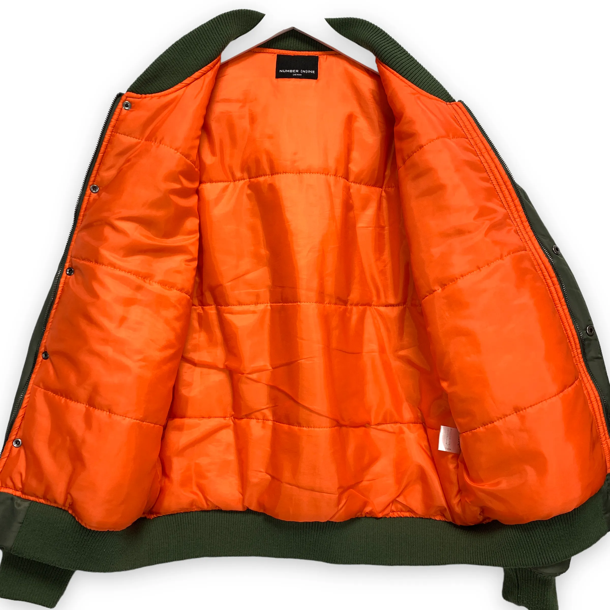 [L] Number Nine Logo MA-1 Bomber Jacket Olive