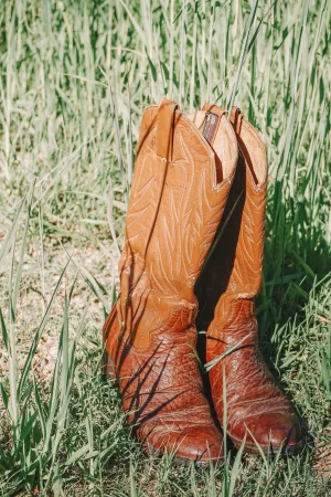 LEATHER COW BOY BOOTS